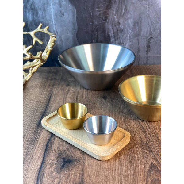 Соусник Olens 102-1350 7 см 100 мл золотистий