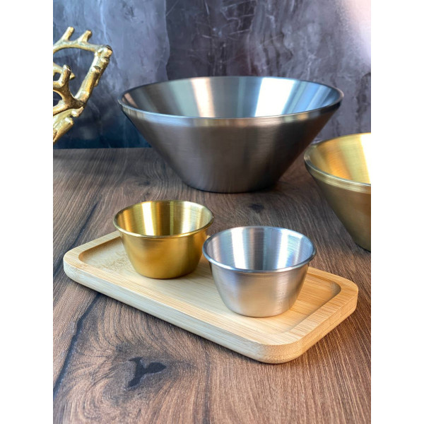 Соусник Olens 102-1350 7 см 100 мл золотистий