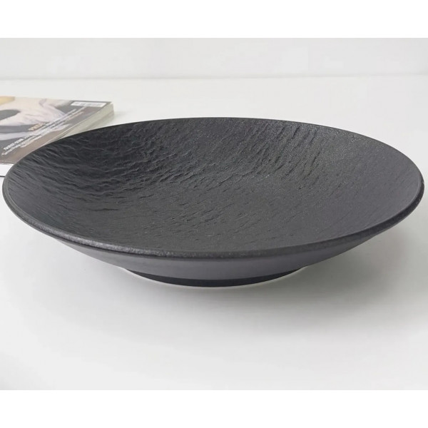 Тарілка глибока Olens Чорний обеліск 102-671 25 см чорна