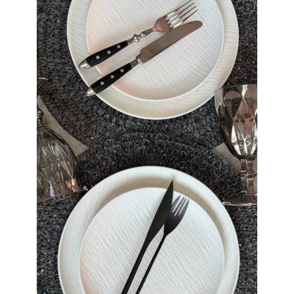 Тарілка десертна Olens Білий обеліск 101-0486 21 см біла