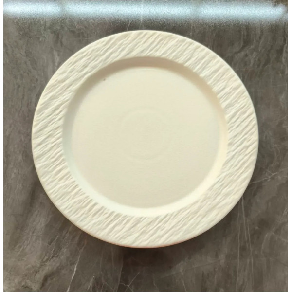 Тарілка десертна Olens Білий обеліск 101-0492 21.3 см біла