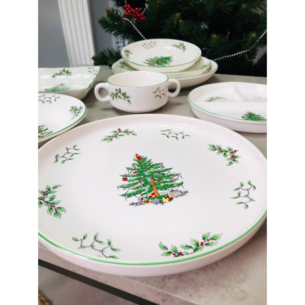 Тарілка квадртана Olens Біла зима 102-552 20 см біла