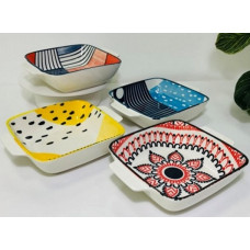 Тарілка квадртана Olens Тригір'я 102-615 19.5х5 см