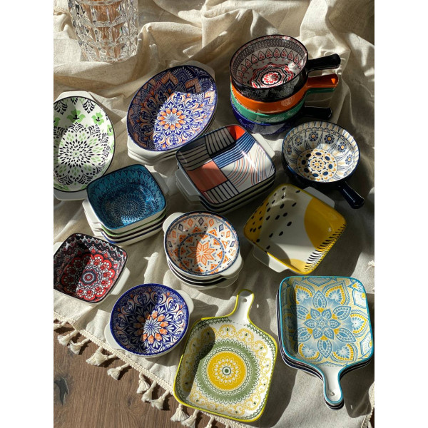 Тарілка квадртана Olens Тригір'я 102-615 19.5х5 см