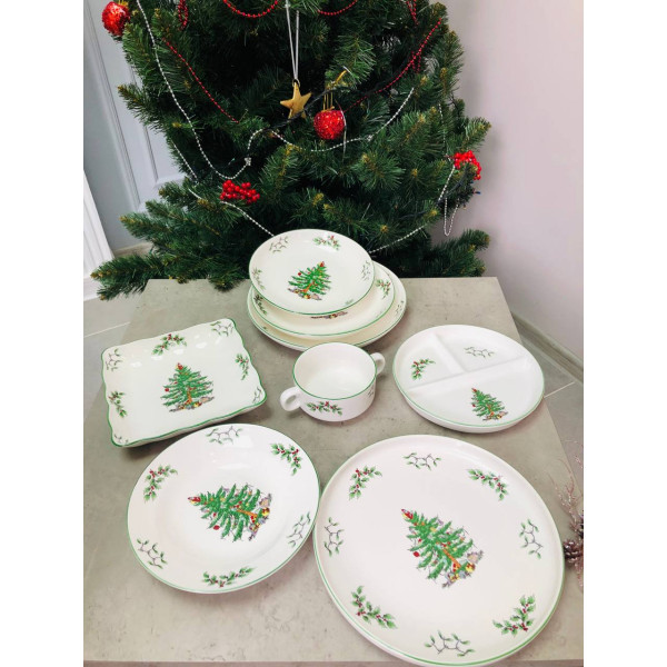 Тарілка кругла Olens Біла зима 102-551 20 см біла