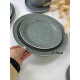 Тарілка кругла Olens Конкрето 101-0417 2.5х27.5 см сіра