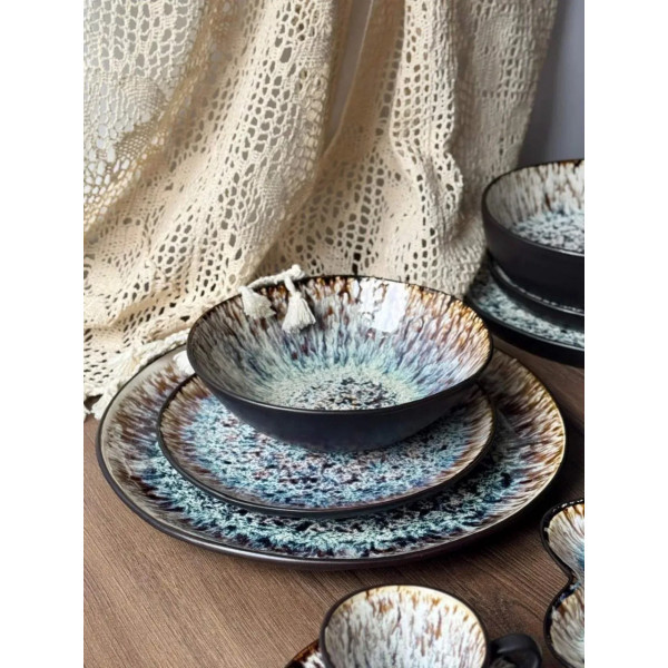 Тарілка кругла Olens Паноптикон 101-0471 20х1.8 см