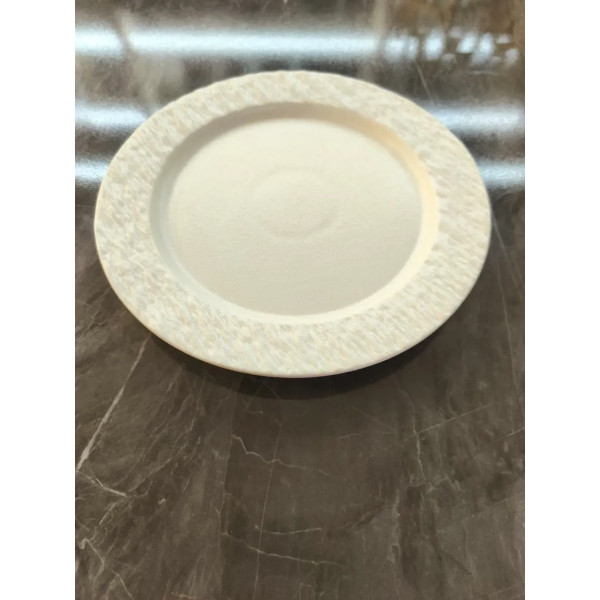 Тарілка обідня Olens Білий обеліск 101-0493 26.5 см біла