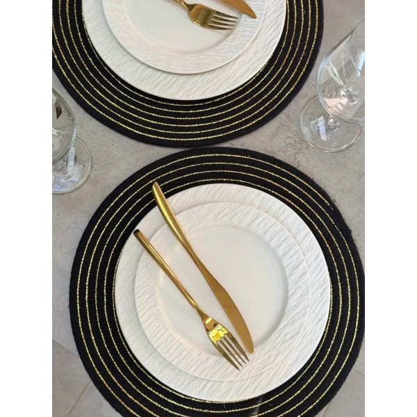 Тарілка обідня Olens Білий обеліск 101-0493 26.5 см біла