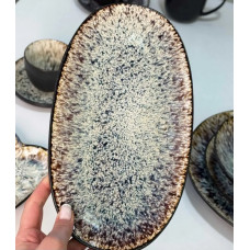 Тарілка овальна Olens Паноптикон 101-0477 29.5х16х2.5 см