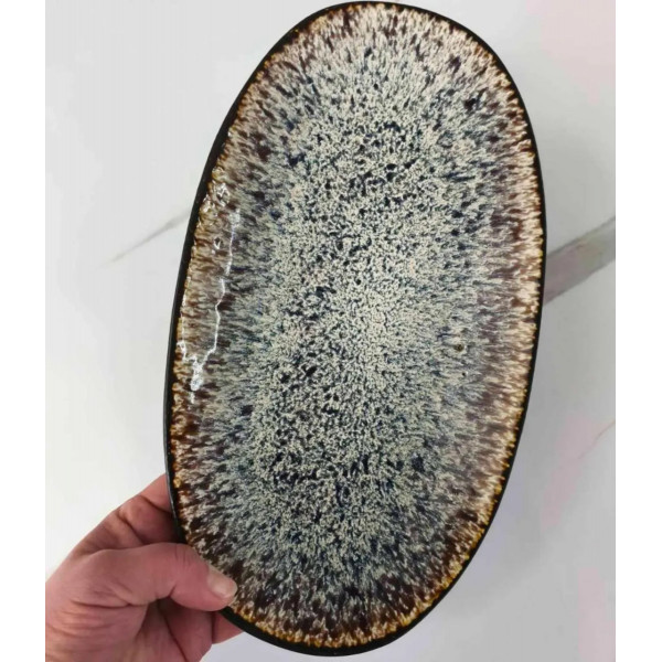 Тарілка овальна Olens Паноптикон 101-0477 29.5х16х2.5 см