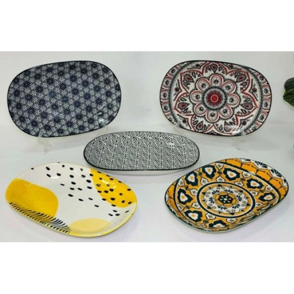 Тарілка овальна Olens Тригір'я 102-613 21.5х13 см