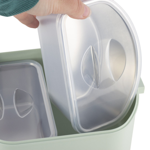 Ланч-бокс харчової Kamille KM-2138-Turquoise 750 мл бірюзовий