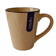 Кружка Vittora Офелія VT-P-3350OF 350 мл бежева