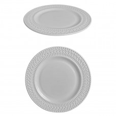 Тарілка десертна Vittora Blanco Ethno V-190ET 19 см біла