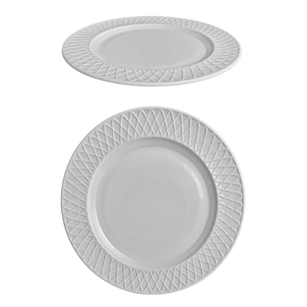 Тарілка обідня Vittora Vintage V-265VI 26.5 см біла