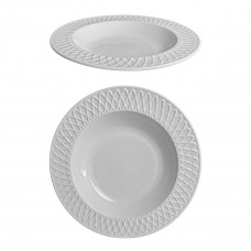 Тарілка супова Vittora Vintage V-215VI 21.5 см біла