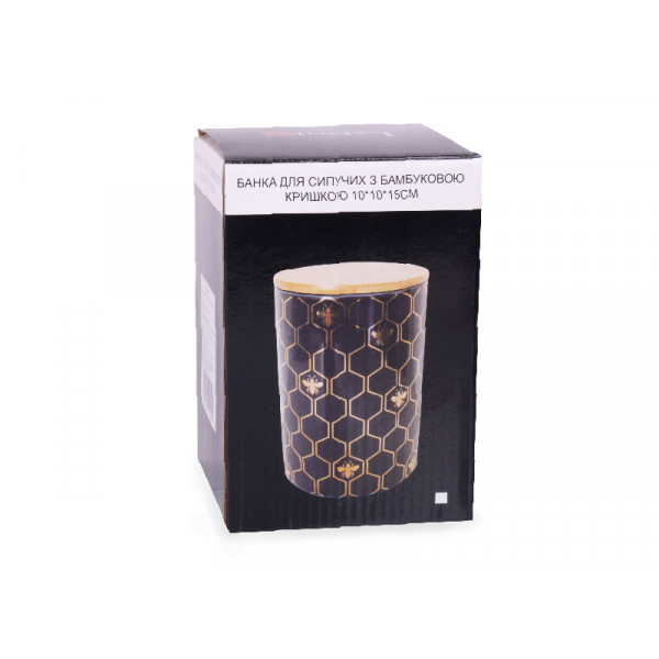 Банка керамічна Lefard 940-225 10х10х15 см синя