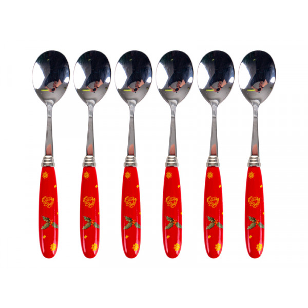 Набір чайних ложок Lefard Christmas delight 985-135 12 см 6 шт
