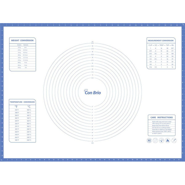 Килимок силіконовий Сon Brio СB-680-indigo 60х80 см
