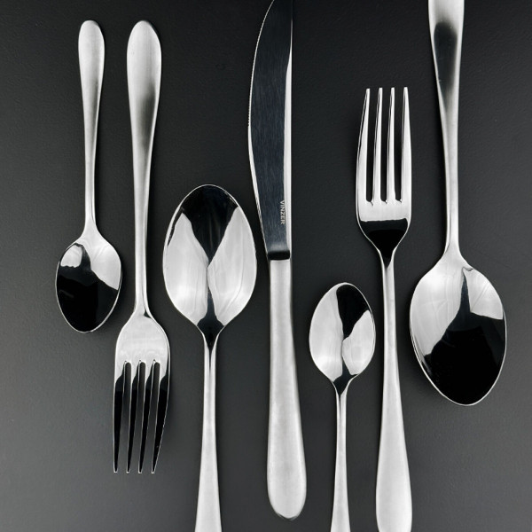 Набір столових ложок Vinzer VZ-50345 4.1х20 см 2 сріблясті