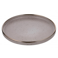 Тарілка десертна Ardesto Fasano AR0419GB 19.6 см сіра з коричневим