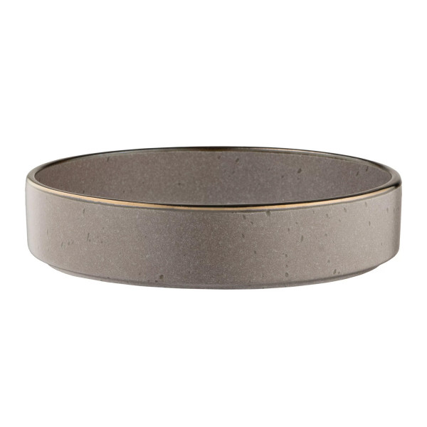 Тарілка супова Ardesto Fasano AR0420GB 20 см сіра з коричневим