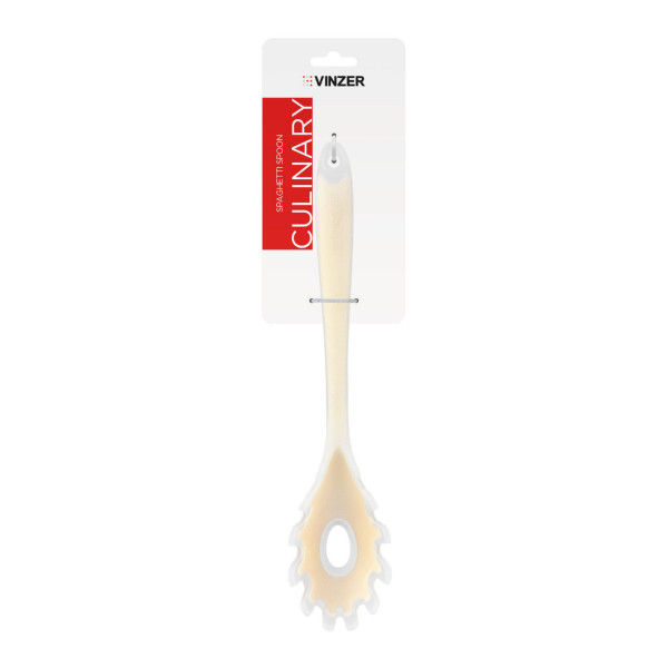 Ложка для спагетті Vinzer Culinary VZ-50661 28х5.5 см бежева
