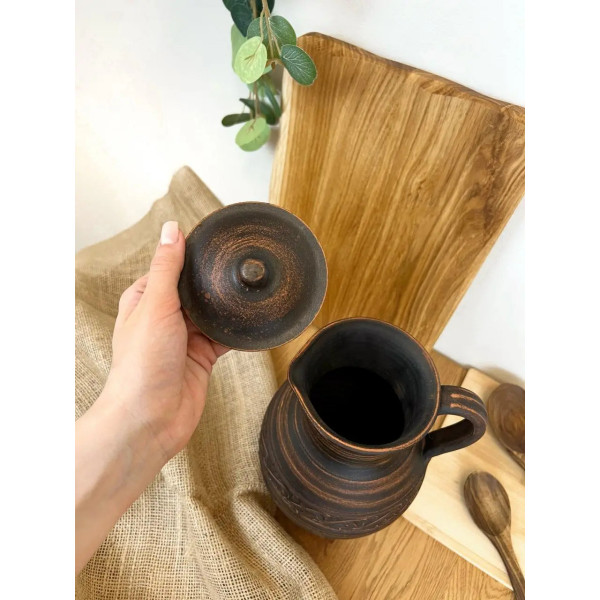 Глек Кераміка Слов'янська Декор НФ-00000375 2.5 л коричневий