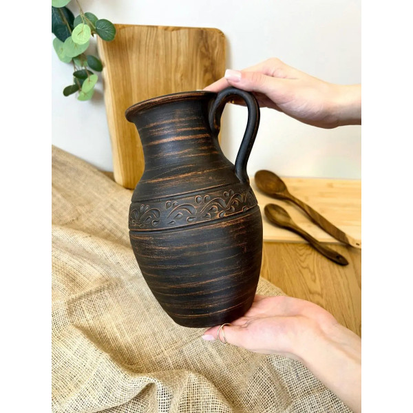 Глек Кераміка Слов'янська Декор НФ-00000391 2 л коричневий