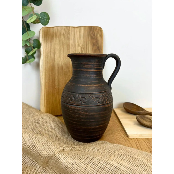 Глек Кераміка Слов'янська Декор НФ-00000391 2 л коричневий