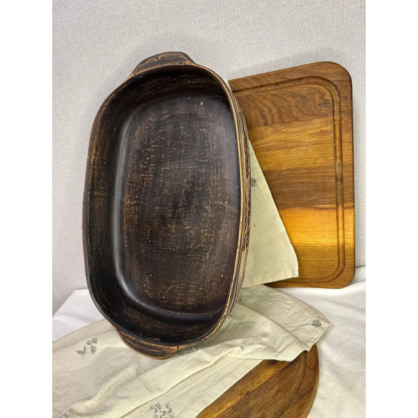 Форма для запікання Кераміка Слов'янська Колос НФ-00001901 3.5 л 40х26 см коричневий