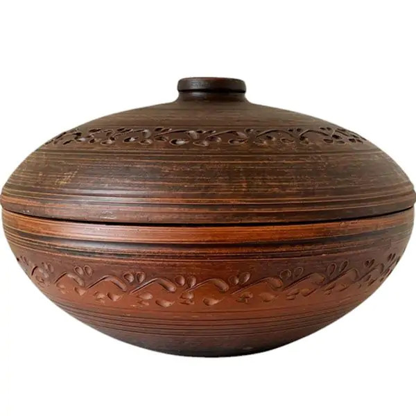 Пловниця Кераміка Слов'янська Декор НФ-00001351 3 л коричнева