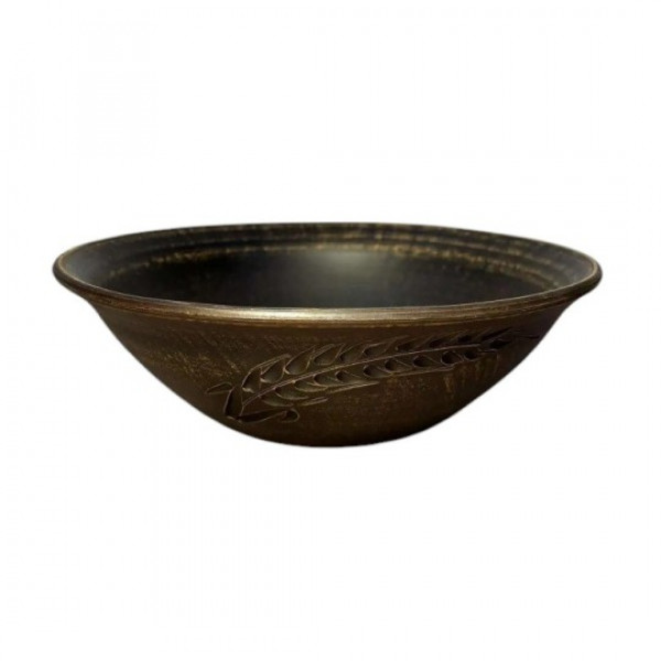 Салатник Кераміка Слов'янська Колос НФ-00001412 2.5 л 27 см коричневий