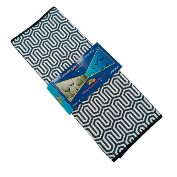 Килимок для сушіння посуду Werk WDP-3540 35х40 см білий з чорним