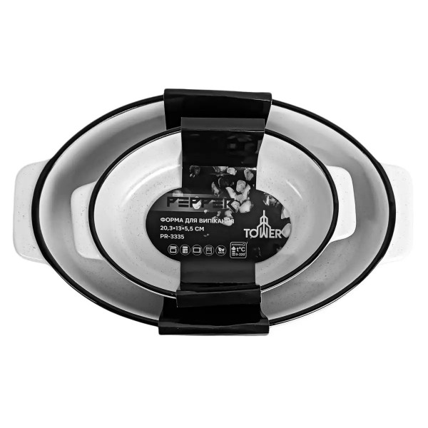 Форма для випікання овальна Pepper Tower PR-3334 29.7x18.2x6 см біла