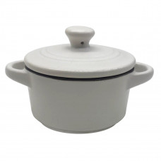 Форма для випікання з кришкою кругла Pepper Tower PR-3340 14.2x10x8.8 см біла