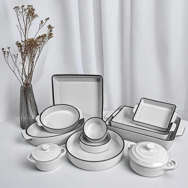 Форма для випікання з кришкою кругла Pepper Tower PR-3340 14.2x10x8.8 см біла