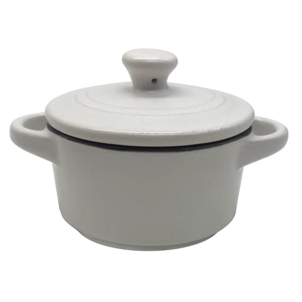 Форма для випікання з кришкою кругла Pepper Tower PR-3341 18.5x14x9.5 см біла