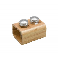 Набір для солі та перцю Ardesto Midori AR0933 3 предмети бежевий