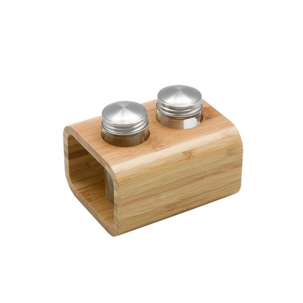 Набір для солі та перцю Ardesto Midori AR0933 3 предмети бежевий