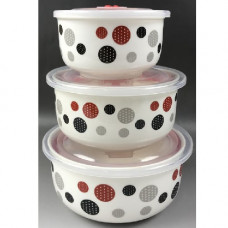 Набір салатників з кришкою Stenson MС-2954 3 предмета