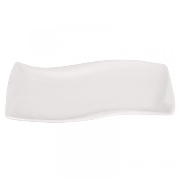 Блюдо Stenson Хвиля MC2618-12 2х18.5х30.5 см біле