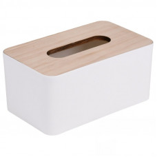 Диспенсер для серветок Stenson R99071 9.5х12.5х21 см білий