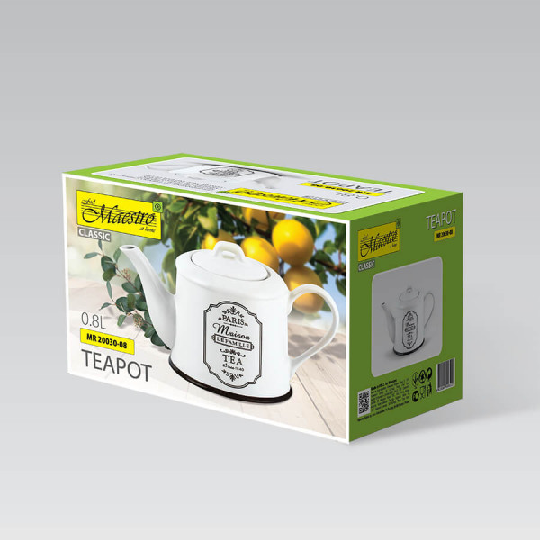 Заварник Maestro MR 20030-08 800 мл білий