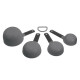 Набір мірних ковшиків KitchenAid Coreline KQG058OHCGG 4 шт сірий