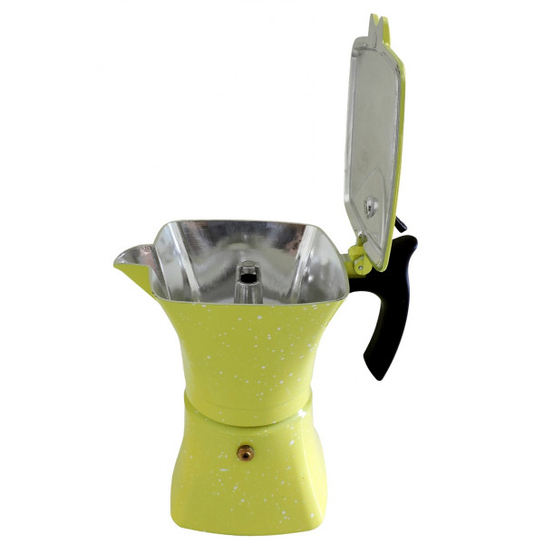 Гейзерна кавоварка Benson BN-147 150 мл 3 чашки жовта