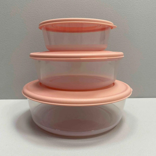 Набір контейнерів харчових Альона 167030-пр./абрикос 3 предмети абрикосовий