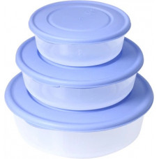 Набір контейнерів харчових Альона 167030-проз/сирень 3 предмети бузковий