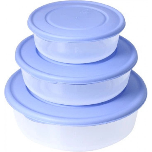 Набір контейнерів харчових Альона 167030-проз/сирень 3 предмети бузковий